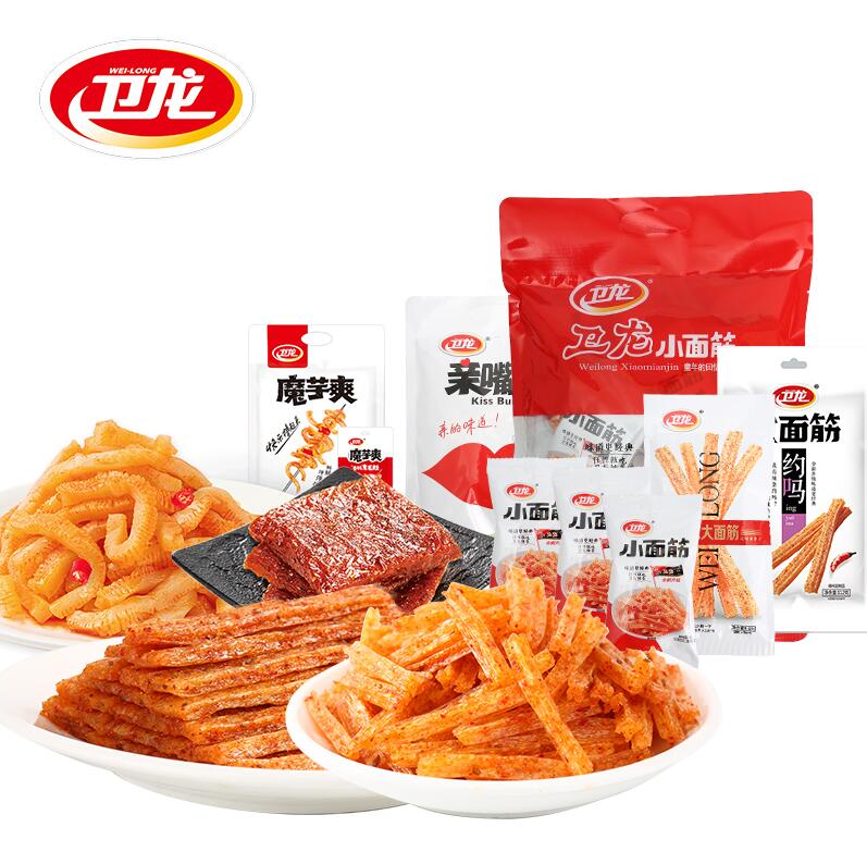 卫龙辣条 亲嘴烧 休闲食品 麻辣小吃